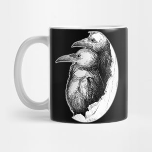 raven ink drawing - gothic art and designs Mug